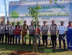 Peringati Hari Lingkungan Hidup, Polda SumSel Bersama SKK Migas & PHR Zona 4 Tanam Tujuh Ribu Pohon