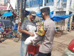 Polsek Cikarang Utara Bagikan Bantuan Sosial Berupa Sembako