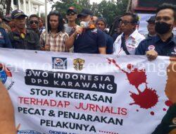 IWO Indonesia Ikut Aksi Solidaritas, Akan Kawal Kasus Tindak Kekerasan Terhadap Wartawan Sampai Tuntas