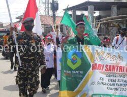 Ratusan Santri Di Jagawana Sukarukun Meriahkan Hari Santri Nasional.