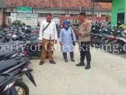 Polsek Cikarang Timur Edukasi Pentingnya Menggunakan Plat Nomor Kendaraan Bermotor Di SMAN 1 Cikarang Timur