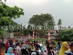 Ribuan Orang Meriahkan Ngadu Beduk Dan Arak-arakan Tradisi Pertengahan Lebaran Di Cibitung Dan Cikarang Barat