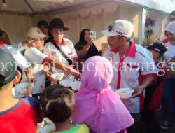 HUT Karawang ke 390 Tahun, Papmiso Indonesia membagikan 3.900 Bakso Gratis Kepada Masyarakat.