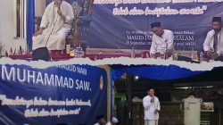 Perayaan Maulid Nabi Muhammad SAW di Mesjid Jami Darussalam Jati Pilar Serang dihadiri Ratusan Warga.