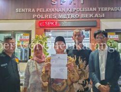 Merasa Terzalimi, Warga Setu Laporkan PT Bekasi Matra Industrial Estate ke Polres Metro Bekasi