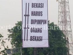 Viral Banner Iklan Di Depan Terminal Cikarang: Bekasi Harus Dipimpin Orang Bekasi!*