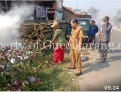 Cegah DBD, Pemdes Sukarahayu Kecamatan Tambelang Lakukan Fogging