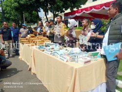 Berkat Keberhasilan Satuan Reserse Narkoba Polres Metro Bekasi, Kapolres Metro Bekasi Pimpin Pemusnahan Barang Bukti Narkotika