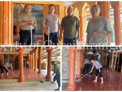 Menyambut HUT Bhayangkara Ke 78, Polsek Cikarang Selatan Lakukan Bersih-bersih Masjid
