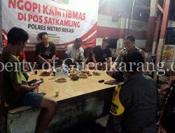 Kapolsek Cikarang Selatan Gelar Ngopi Kamtibmas Bersama Warga Pagaulan Sukaresmi