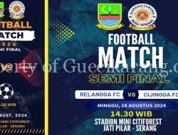 Peserta Turnamen Sepak Bola Masuk Semi final, Ini Pesan Ketua Karang Taruna Desa Serang Yoman Yudistira