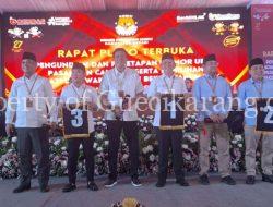 KPU Kabupaten Bekasi Melakukan Pengundian Nomor Urut Paslon Cabup dan Cawabup Kabupaten Bekasi 2024