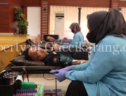 Polres Metro Bekasi Gelar Donor Darah Memperingati Hari Jadi Humas Polri ke-73