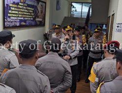 Kapolsek Cikarang Selatan Pimpin Apel Pengamanan TPS Pilkada 2024