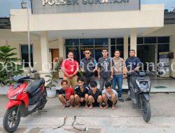 Polsek Sukatani Amankan Empat Pelaku Begal Yang Beraksi Di Jagawana.