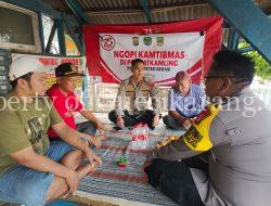 Kapolsek Cikarang Selatan Lakukan Ngopi Kamtibmas di Pos Siskamling Wilayah Hukum Polsek Cikarang Selatan