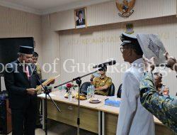 Camat Cikarang Selatan Lantik PJ Kepala Desa Serang di Aula Kecamatan