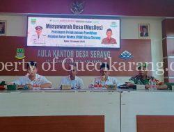 Pemerintah Desa Serang Gelar MusDes Persiapan Pemilihan Pejabat Antar Waktu (PAW)