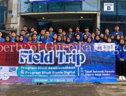 Mahasiswa Prodi Kewirausahaan dan Prodi Bisnis Digital Mengadakan Kunjungan Industry ke PT Yakult dan PT Amerta Indah Otsuka di Sukabumi Jawa Barat