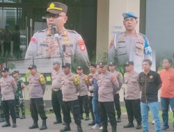 Kapolsek Cikarang Selatan Lakukan Apel Pengamanan Malam Takbiran Idul Adha 1446 H