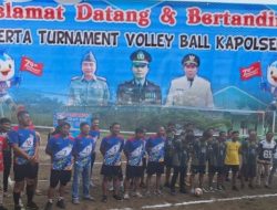 Semarak HUT Bhayangkara ke-79, Polsek Muaragembong Gelar Turnamen Bola Voli Kapolsek Cup