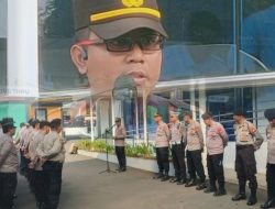 Kapolsek Cikarang Selatan Kawal Ketat Aksi Unjuk Rasa di Kantor BPN Bekasi