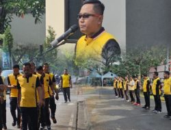 Apel Pagi dan Olahraga Bersama Tingkatkan Disiplin dan Kekompakan Personel Polsek Cikarang Selatan