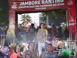 Polsek Cikarang Selatan Amankan Jambore Ranting di Desa Cibatu Cikarang Selatan.