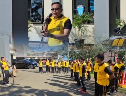 Apel Pagi dan Pelepasan Dua Perwira Polsek Cikarang Selatan
