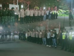 TNI-Polri Gelar Apel Malam Gabungan di Cikarang Selatan, Antisipasi Gangguan Keamanan