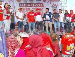 Karang Taruna Desa Serang Gelar Pesta Rakyat Gratis, Warga Tumpah Ruah di Sasak Gribig