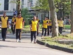 Polsek Cikarang Selatan Gelar Apel Pagi Dilanjutkan Olahraga Bersama