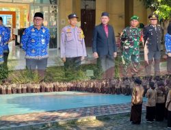 Polsek Cikarang Selatan Kawal Upacara Hari Kesaktian Pancasila di SMAN 2 Cikarang Selatan