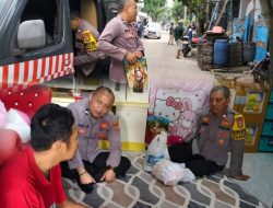 Polsek Cikarang Selatan Turun Tangan, Warga Sakit Gagal Ginjal Dapat Bantuan Sembako dari Polisi