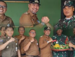 Giat Kunjungan Muspika Cikarang Selatan Berikan Ucapan HUT TNI Ke-80 di Posramil 08/Lemahabang