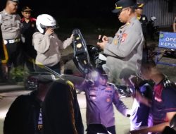 Polsek Serang Baru Gelar Operasi Kejahatan Jalanan Antisipasi Tawuran dan Begal di Perbatasan Sukasari