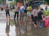 Polsek Cikarang Selatan Intensif Pantau Genangan Air Dampak Curah Hujan Tinggi