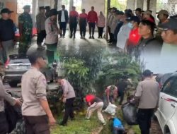 Sinergi Tiga Pilar Bersihkan Pasar Serang Cikarang Selatan, Polisi dan TNI Turun Langsung