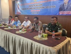 Rapat Minggon Kecamatan Cikarang Selatan, Kapolsek Tekankan Sinergi dan Kewaspadaan Curanmor