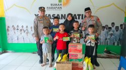 Kapolsek Cikarang Selatan Berikan Santunan untuk Anak Yatim dan Dhuafa di Ciantra