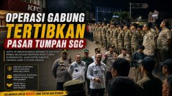 Operasi Gabung Kembali Tertibkan Pasar Tumpah SGC Cikarang