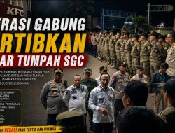 Operasi Gabung Kembali Tertibkan Pasar Tumpah SGC Cikarang