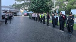 Polsek Cikarang Selatan Gelar Apel Pengamanan Malam Takbiran Idul Adha 1447 H