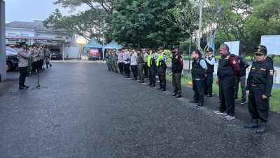 Polsek Cikarang Selatan Gelar Apel Pengamanan Malam Takbiran Idul Adha 1447 H