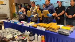 Polres Metro Bekasi Bongkar Peredaran Narkoba,12 Tersangka Diamankan.