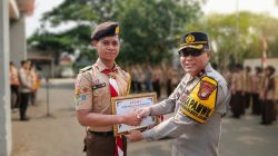 Kapolsek Cikarang Selatan Kukuhkan Saka Bhayangkara Angkatan Ke-4
