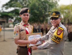 Kapolsek Cikarang Selatan Kukuhkan Saka Bhayangkara Angkatan Ke-4