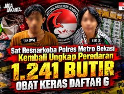 Sat Resnarkoba Polres Metro Bekasi Ungkap Peredaran 1.241 Butir Obat Keras Daftar G Tanpa Izin