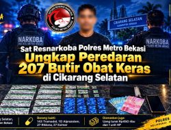 Sat Resnarkoba Polres Metro Bekasi Ungkap Peredaran 207 Butir Obat Keras di Cikarang Selatan