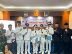 Lima Penjabat Kepala Desa Dilantik di Cikarang Selatan, Kapolsek Pastikan Kegiatan Berjalan Kondusif
